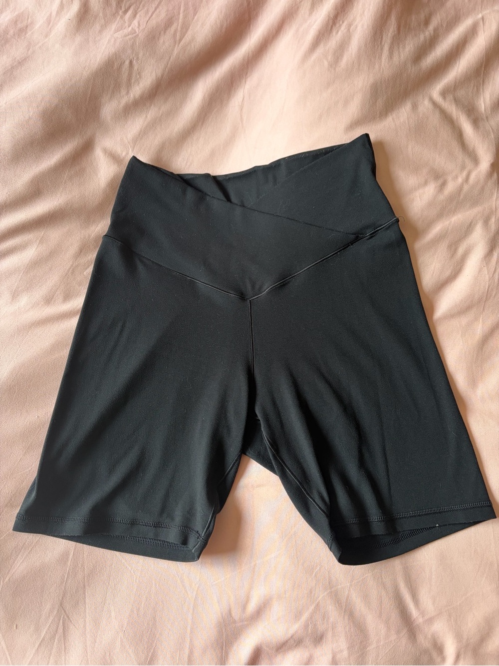 High-Waist Black Women’s Bike Shorts